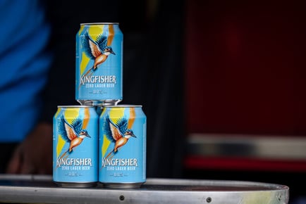 Kingfisher Zero Cans - 24 Cans - 0% Beer