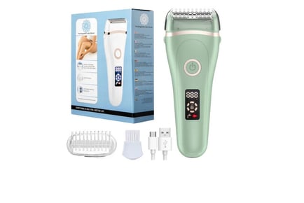 3-in-1 Wet and Dry Rechargeable LCD Epilator - 2 Colours!