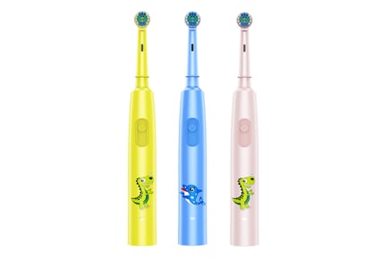 Children's Rechargeable Electric Toothbrushes - 3 Colours