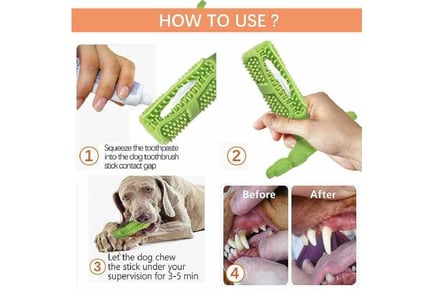 Eco-Friendly Dog Toothbrush Chew Toy