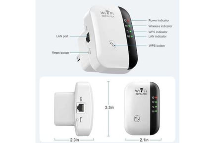 Plug-In Wi-Fi Repeater - Boost Your Connection!