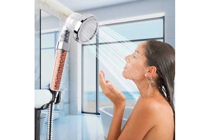 High Pressure, Water-Saving Shower Head