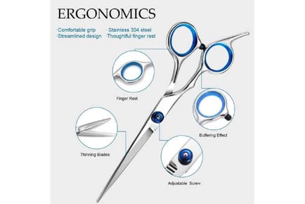 9-Piece Professional Hair Cutting Scissors Kit