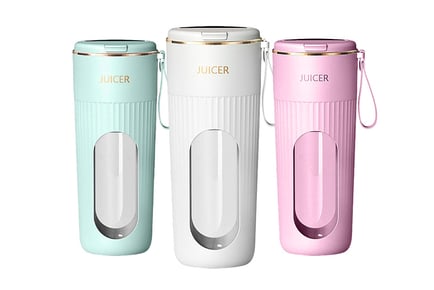 USB Rechargeable Portable Mini Blender & Juicer - Pink, Green, or White