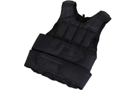 Dynamic 15KG Adjustable Sand Weight Vest, Black