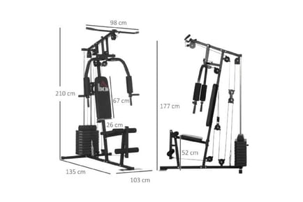 Transformative Home Gym Machine with 45KG Stack