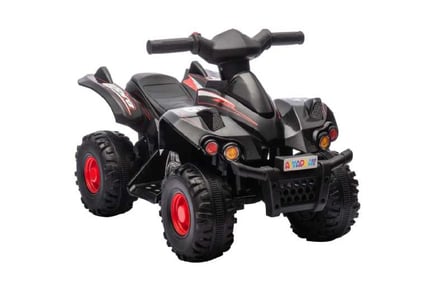 Exciting Kids 6V Quad - Black Adventure Machine