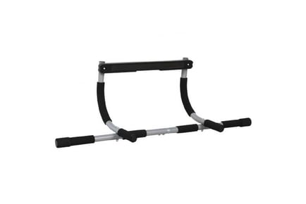 Dynamic Door Frame Pull-Up Bar, Silver/Black