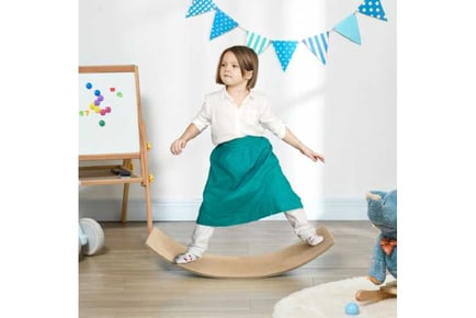 Natural Wooden Balance Board for Kids