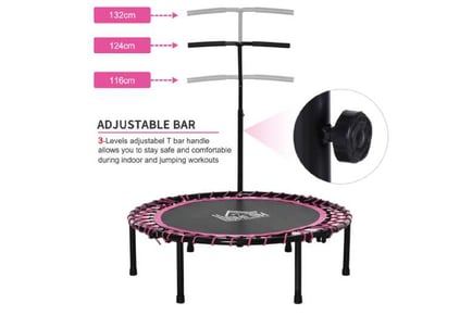 45" Pink Mini Fitness Trampoline