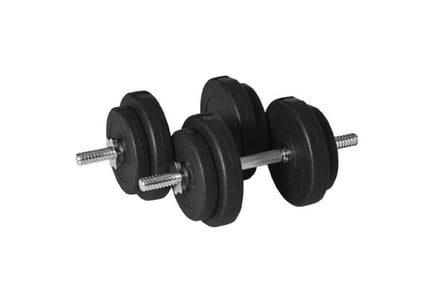 20KG Dumbbells, Black, Home Gym