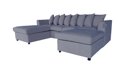 Finley Corduroy 3 or 4 Seater Sofa with 1 or 2 Ottomans - 3 Colours