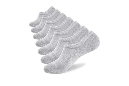 5 Pairs of Low Cut Non-Slip Ankle Socks - 3 Colours