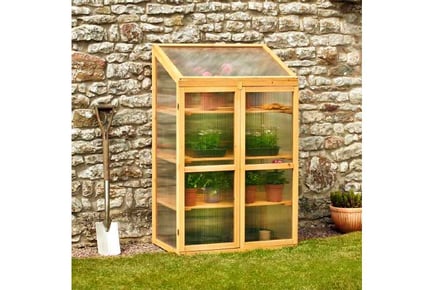 Garden Gear Deluxe 3-Tier Wooden Greenhouse