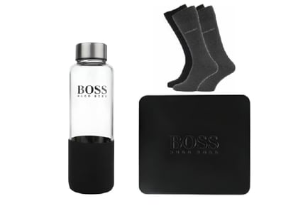 Hugo Boss Luxury Gift Set with Bottle & Socks