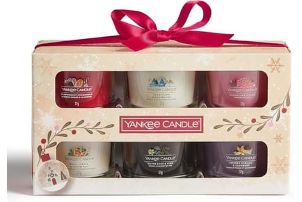 Yankee Candle Gift Set 6 Scented Filled Votive Candles