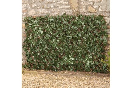 Faux Ivy Leaf Folding Hedge Trellis