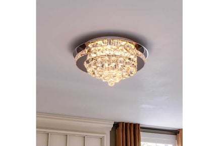 led ceiling light chandelier lamp with crystal droplets