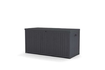 430l plastic lockable waterproof garden storage box