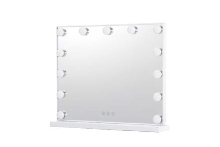 52cm LED makeup mirror with touch-dimmable bulbs