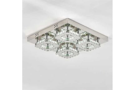 square led ceiling light with crystal dimmable non dimmable