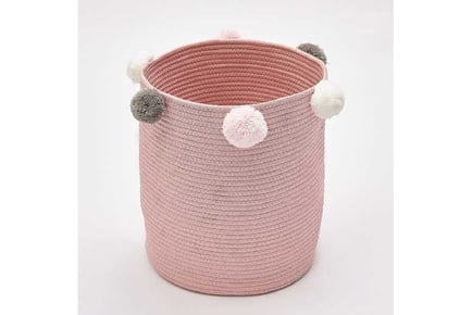 cotton rope basket woven laundry blanket toy basket organizer