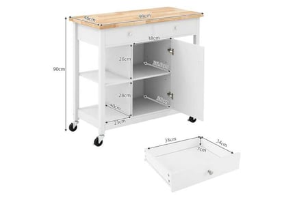 Mobile Kitchen Island Cart Rolling Kitchen Island