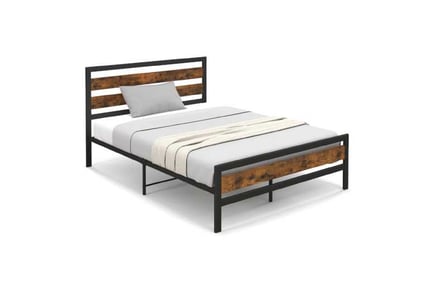 Double Size Bed Frame with Rustic