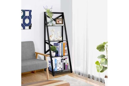 4 Tier Wooden Ladder Shelving