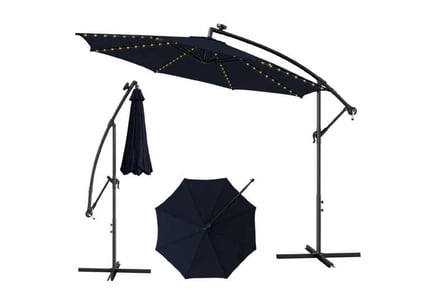 303 CM Solar-Powered Offset Umbrella