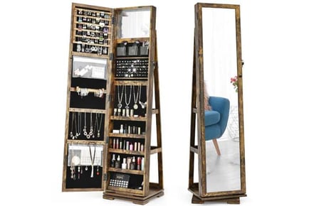 Full Length Mirrored Jewellery Cabinet