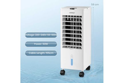 3 Speed Evaporative Air Cooler with Sleep Mode and 3 Wind Mode