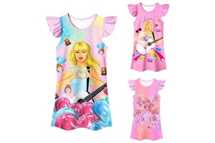 Taylor Swift Inspired Girl's Nightgown