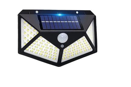 Motion Sensor 100 LED Bright White Solar Light