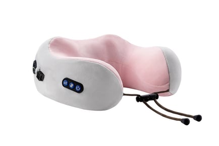 1 or 3 Gears U-Shaped Portable Travel Massage Pillow - Colour Options