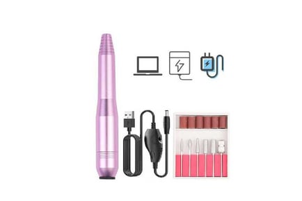 Portable Electric Nail Drill Set Manicure Pedicure Polishing Tool