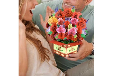 Pop-up 3D Flower Bouquet Greeting Card