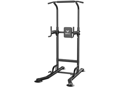 Adjustable Power Tower with Pull-Up Bar & Squat Rack