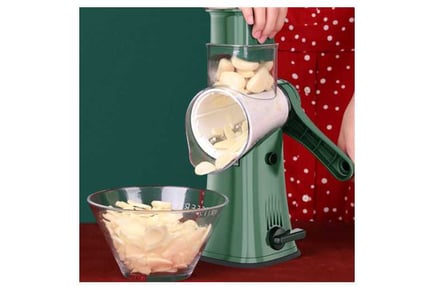 Manual Rotary Kitchen Vegetable Slicer Food Grater