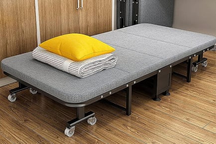 4-Fold Metal Folding Bed with Sponge Cushion