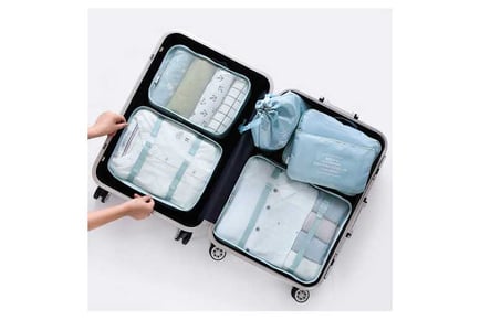 6Pcs Travel Storage Bag Compression Packing Cubes