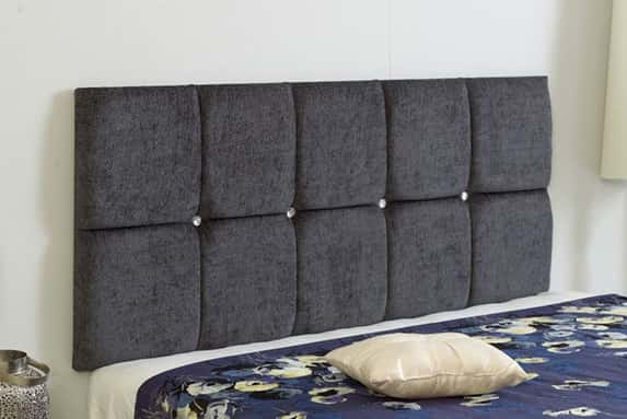 MONACO CHENILLE HEADBOARD ALL SIZES & 8 COLOURS - 20- HEIGHT 1