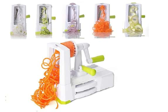 5-Blade-Vegetable-Spiraliser-Spiralizer-Heavy-Duty-Pasta-Spaghetti-Slicer-with-Interchangeable-5-Blades