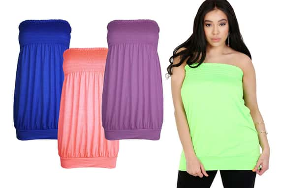 Be-Jealous---BARDOT-SHIRRING-NEON-GREEN-SLINKY-TOP