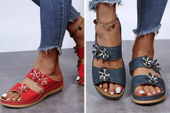 Retro-flower-casual-sandals-1