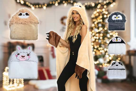 Women-Wearable-Hooded-Blanket-Soft-Cute-Animal-Fluffy-Blanket-1