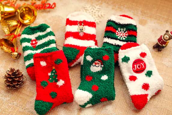 Women-Christmas-Fleece-Warm-Socks-With-Clear-Ball-lead