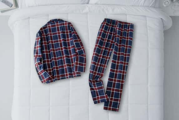 LEAD1-Men's-Home-Suits-Long-Sleeved-Pajamas-Set