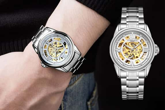 Hand-Assembled-Anthony-James-Limited-Edition-Skeleton-Automatic-Steel-&-White-Mens-Watch-1