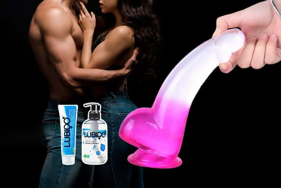 Realistic-Suction-Strap-on-Compatible-Transparent-Pink-Hands-Free-Dildo-1